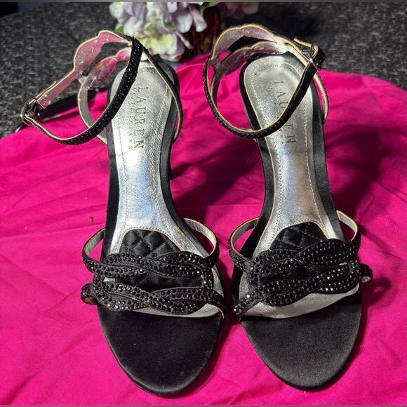 Lauren Ralph Lauren Glitter Sandal Heels EPC Size 5.5 Excellent Preloved Conditi - Picture 1 of 8